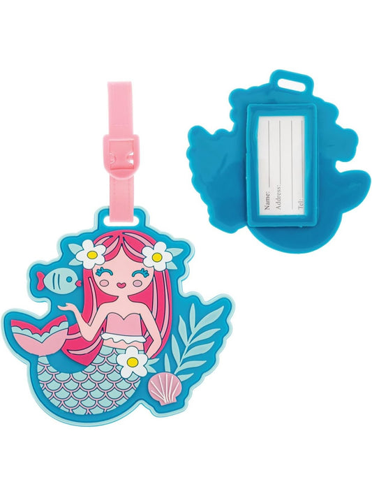 Luggage Tag Pink Mermaid Children's Sj-5202-28