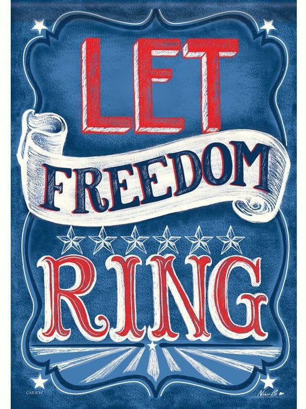 Garden Flag Double Sided Let Freedom Ring Independence Day 53758