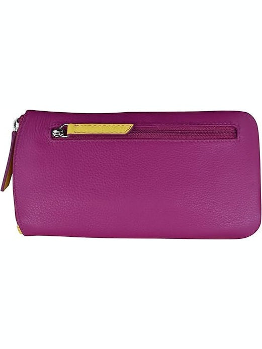Eye Glass Case/Zip Pocket With Frame Graphic Purple/Yellow 6462