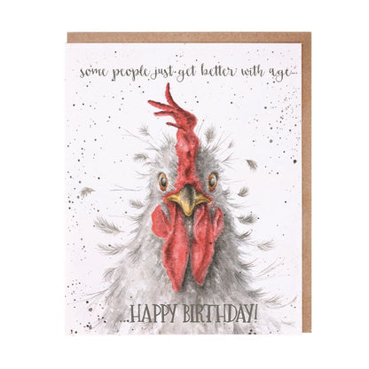 Card - Better With Age Happy Birthday Chicken 