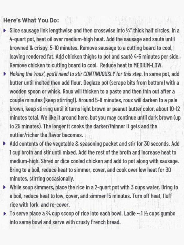 Soup Louisiana Backyard Cajun Gumbo Mix 13oz La