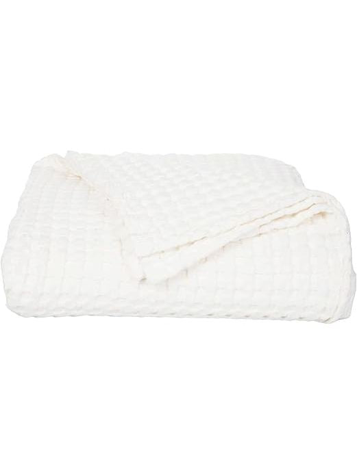Throw Ivory Bamboo Waffle Blanket&nbsp; 50x70" A82890W.5070
