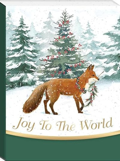 Notepad Christmas 3x4" Joy To The World Fox  50559