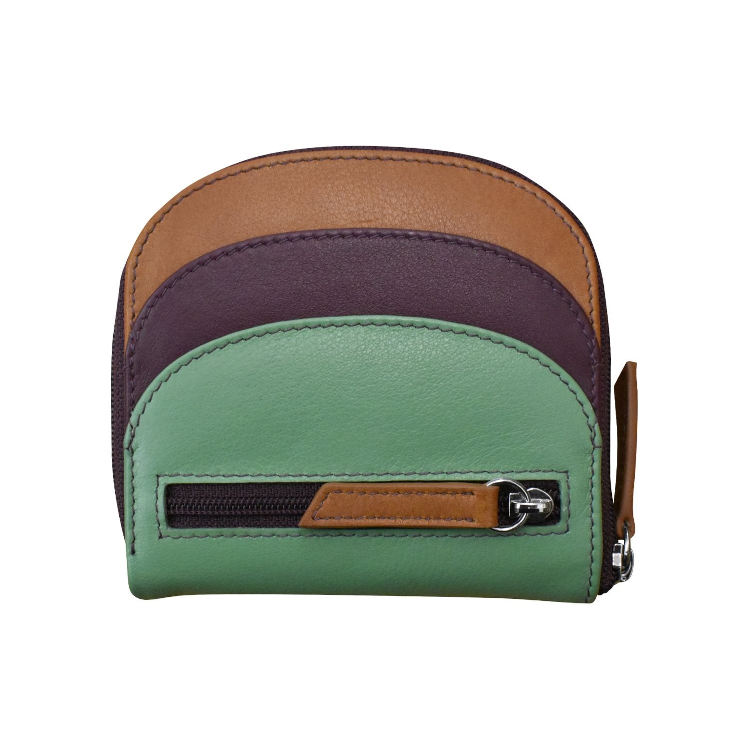 Wallet Small Dome Sage Multi Leather RFID Blocking 6235 