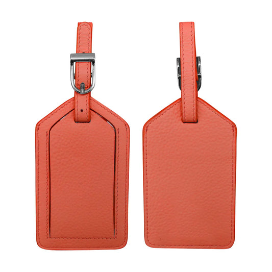 Luggage Tag - Coral Leather 6422 