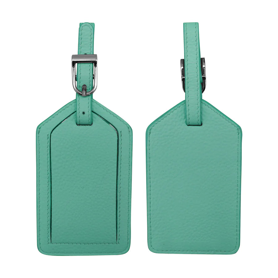 Luggage Tag - Turquoise Leather 6422 