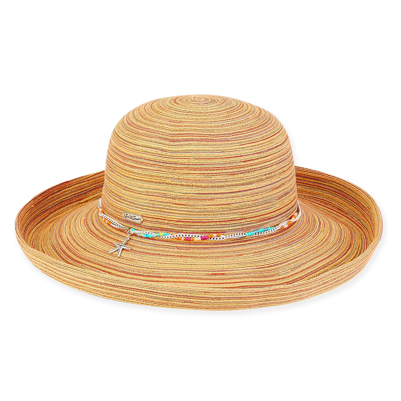 Hat Orange Polybraid Upbrim Women's HH2020C 