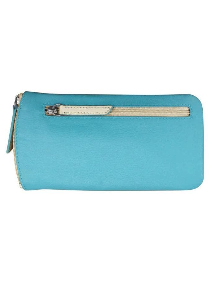 Eye Glass Case Leather A. Blue Bone 6462 