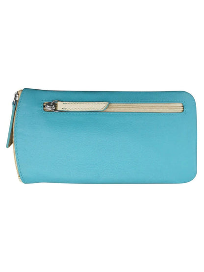 Eye Glass Case Leather A. Blue Bone 6462 