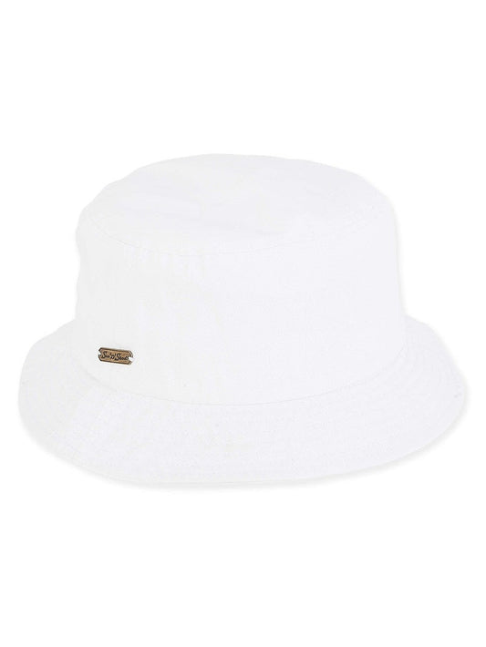 Hat-White- Washed Cotton-2' Brim -Women's-Hh2079b 