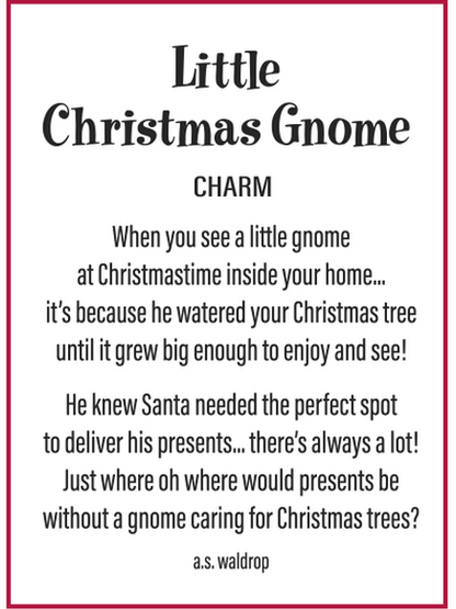 Charm Christmas Gnome 3 Styles Ex25643