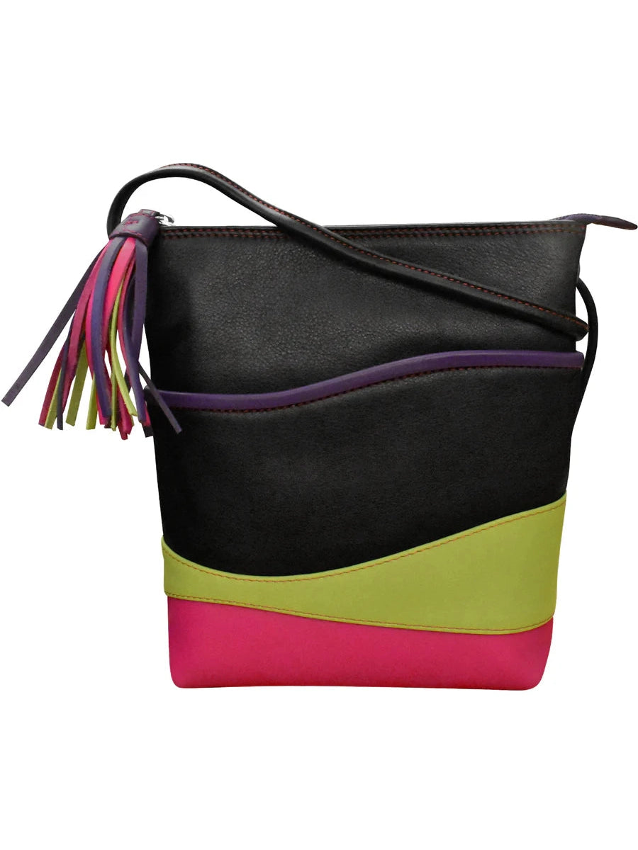 Purse Wave Midi Sac Black Brights Leather 6657  Bag 
