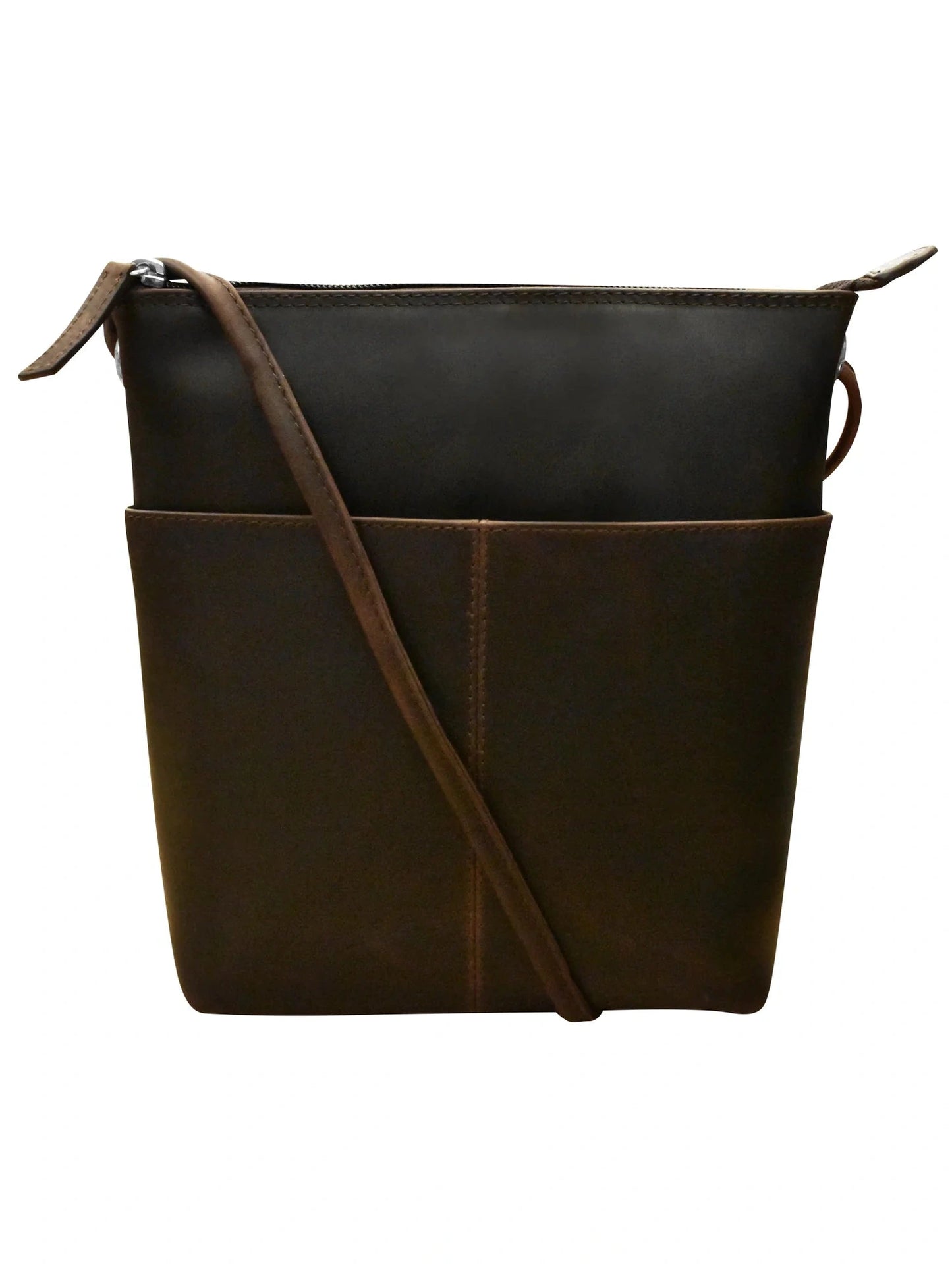 Crossbody Midi Sac Chocolate Leather 6661  Bag 