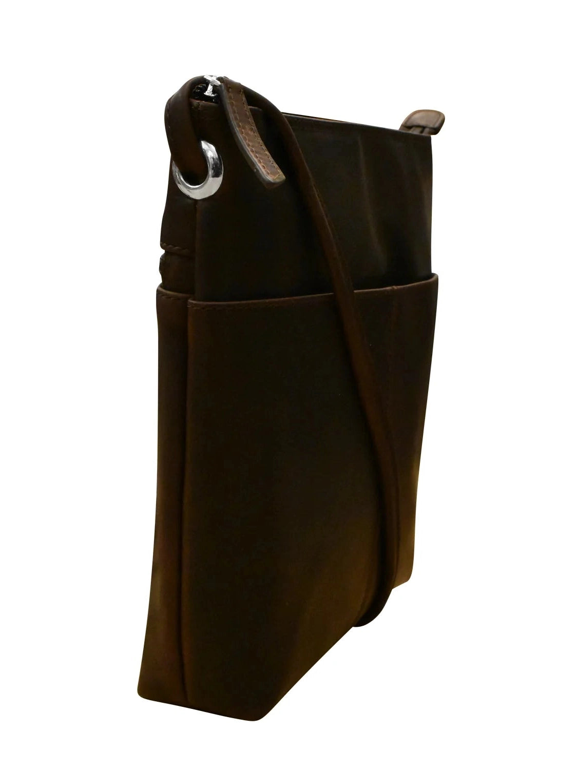 Crossbody Midi Sac Chocolate Leather 6661  Bag 
