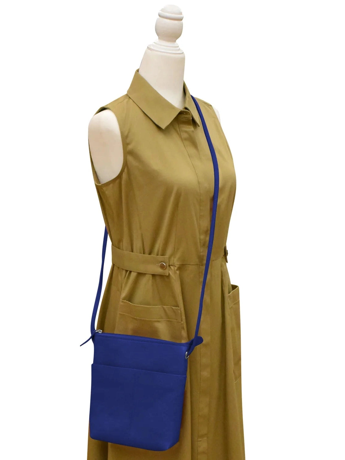 Crossbody Midi Sac Cobalt Leather 6661  Bag 