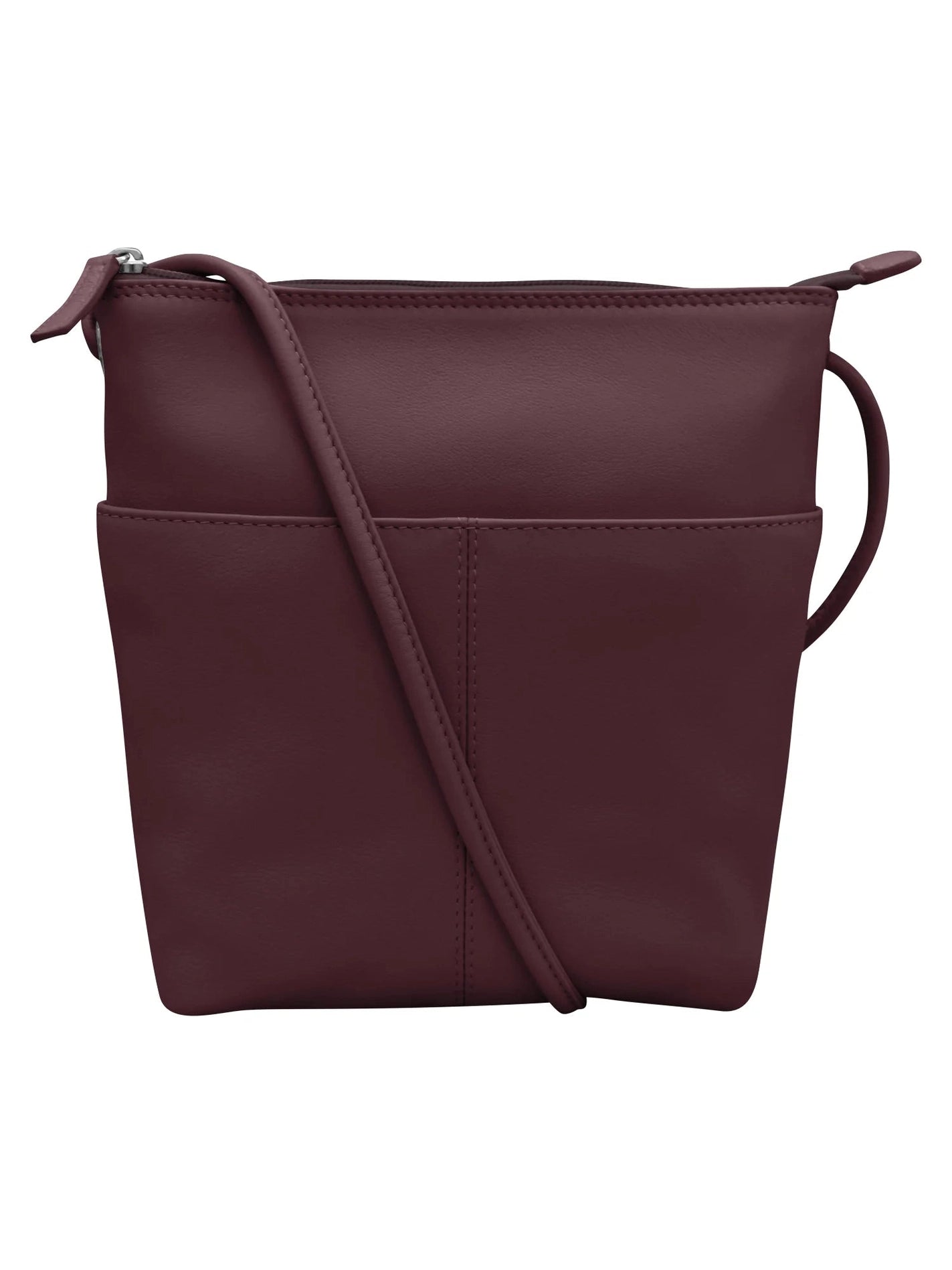 Crossbody Midi Sac Egg Plant Leather 6661  Bag 