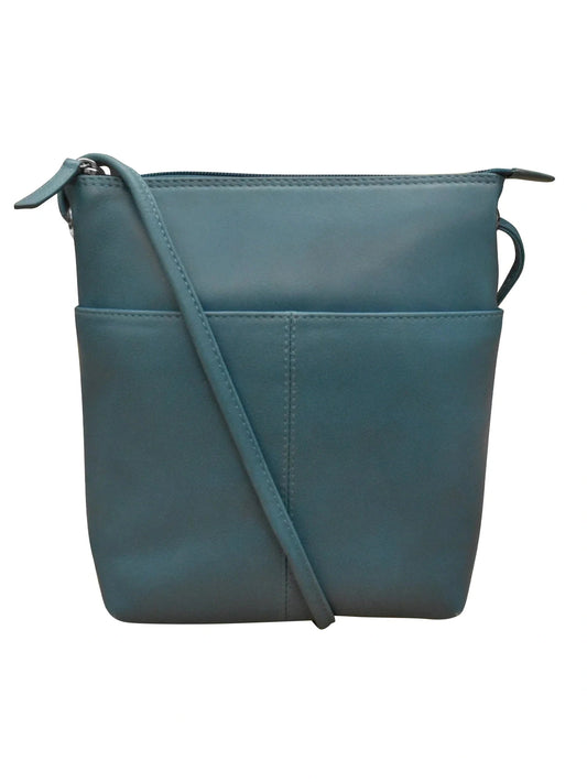 Crossbody Midi Sac Jeans Blue Leather 6661  Bag 