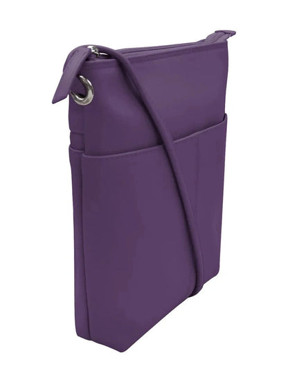 Crossbody Midi Sac Purple Leather 6661  Bag 