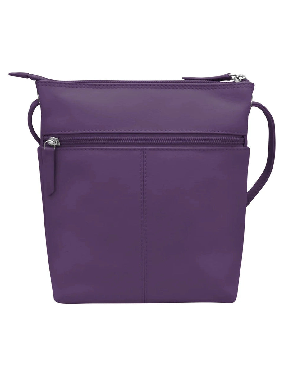 Crossbody Midi Sac Purple Leather 6661  Bag 