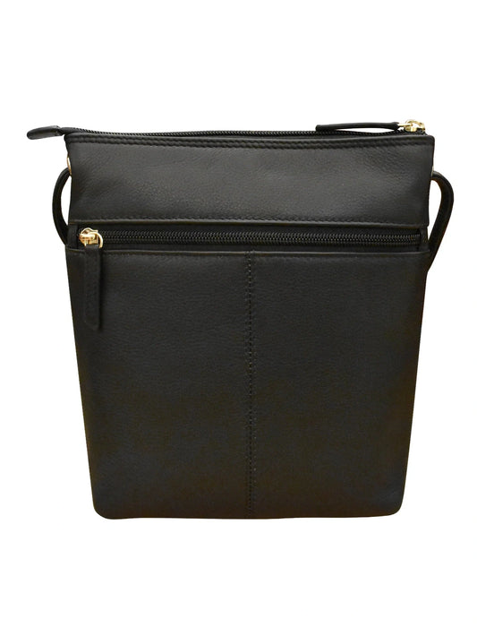 Crossbody Midi Sac Black Leather 6661  Bag 