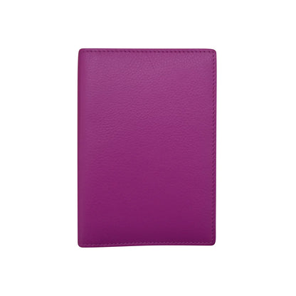 Orchid-Rfid Leather Passport Wallet 