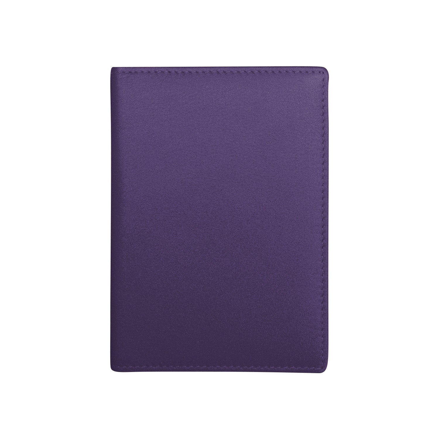 Purple-Rfid Leather Passport Wallet 