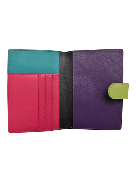 Passport Wallet Black/Brights Leather 6755 