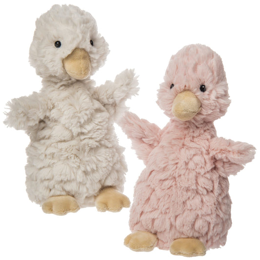 Putty Duckling-4x7" Childrens Stuffed Animal-67602- Cream or Pink 