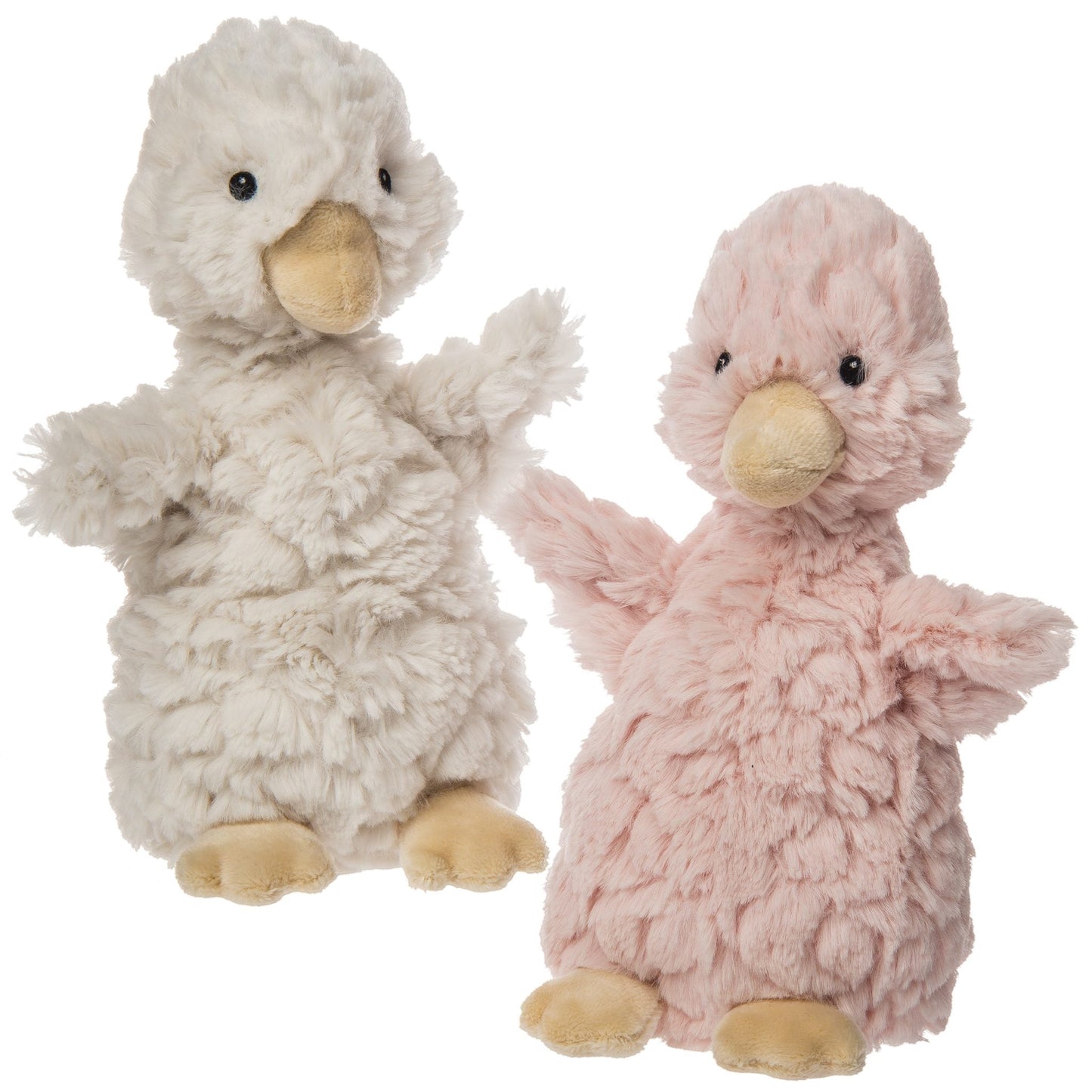 Stuffed Animal - Putty Duckling - 4x7" Cream or Pink 