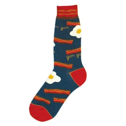 Men's Sock - Egg and Bacon Yum Yum Sock - 6775M 