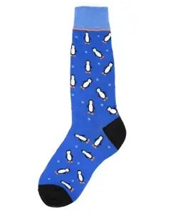 Men's Socks - Novelty, crew sock, fun-Penguin 