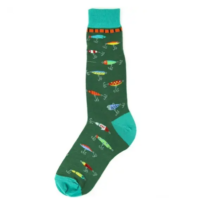 Men's Sock - fish Lures Socks men novelty 6814 