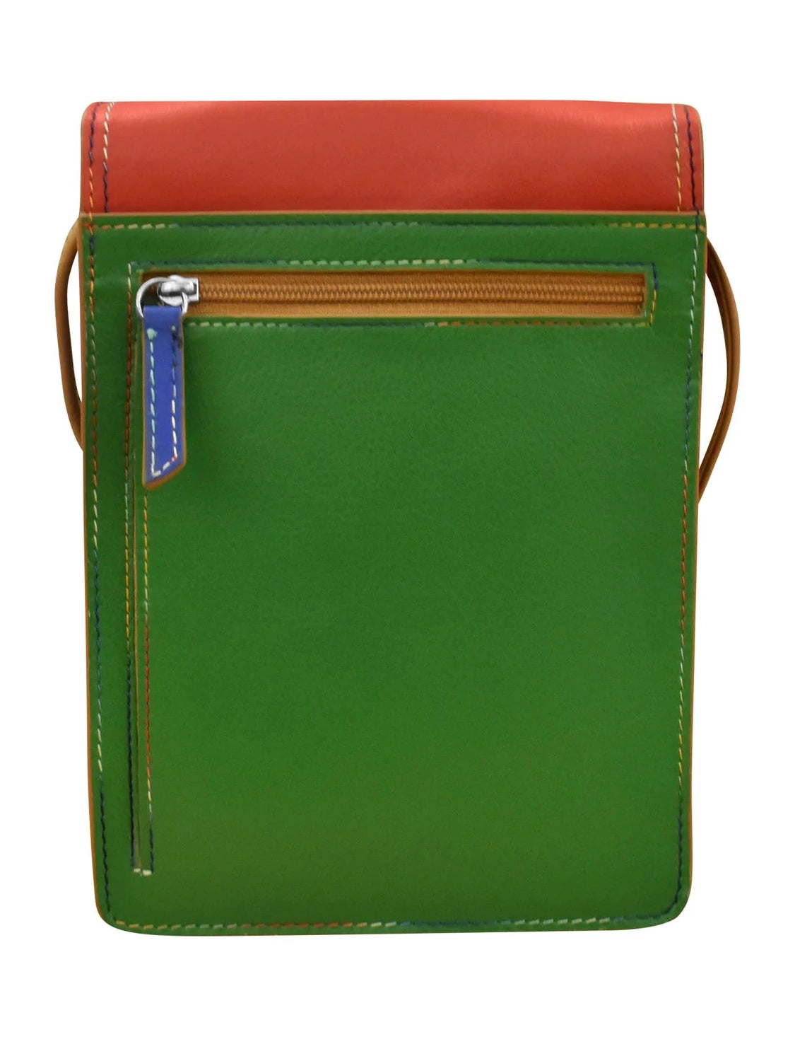 Purse Large Organizer On A String Rainbow Multi 6824  Bag 
