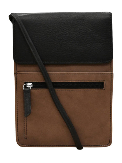 Purse Large Organizer On A String Toffee/Black 6824  Bag 