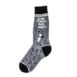 Men's Sock - I'm the Coach, That's Why - 6882M 