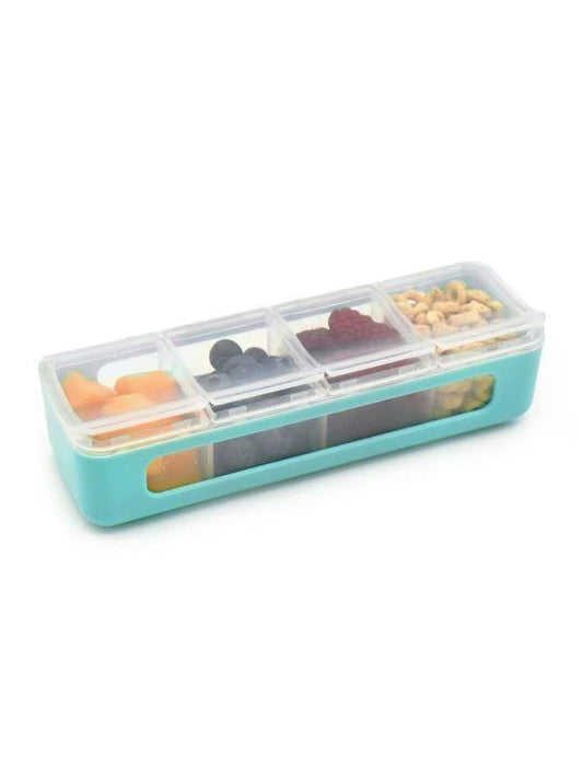 Snackle Mini Box 4 Compartment Blue 22410