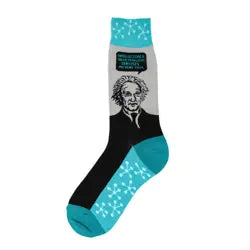 Men's Socks - Novelty, crew sock, fun-Einstein 