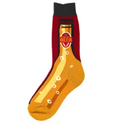 Mens Sock -  Beer - Mens Sock #6934 