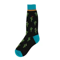 Men's Socks - Novelty, crew sock, fun- Cactus 