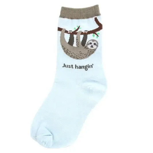 Kid's Socks Two Sizes available   Sloth  6955 