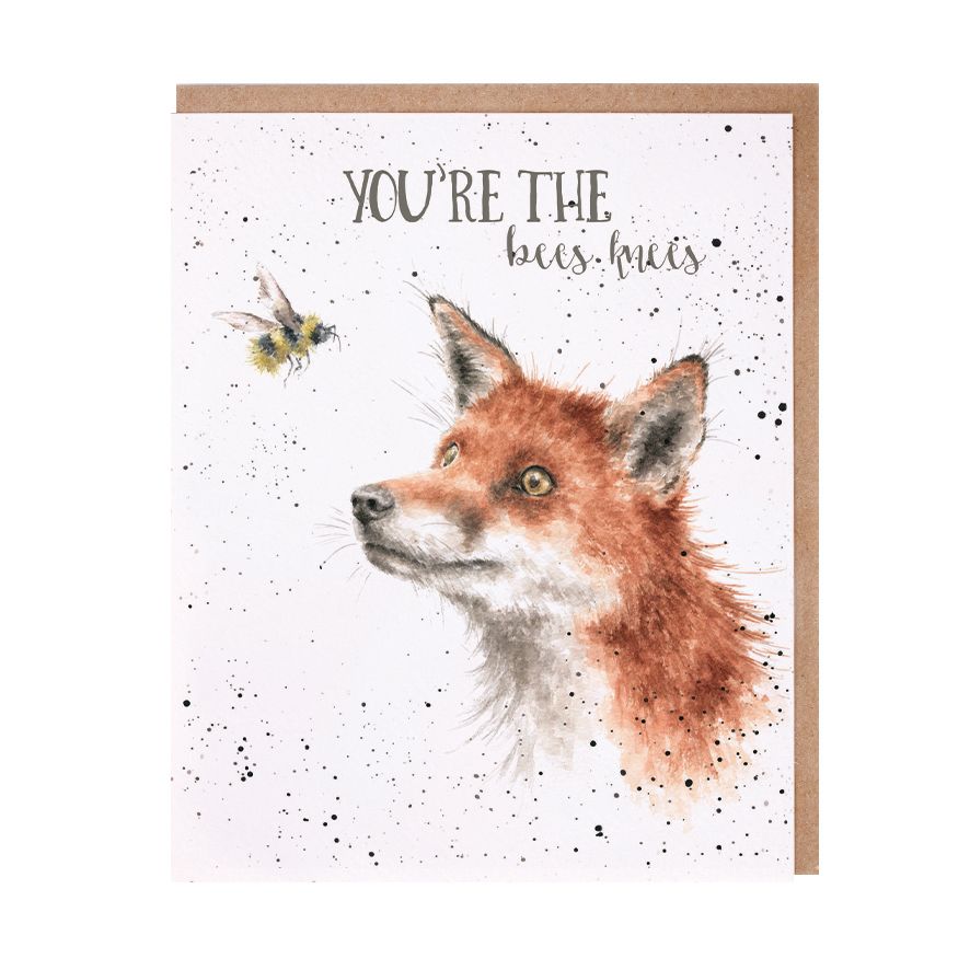 Card -   AOC042  You're the Bees Knees - Fox & Bee - 