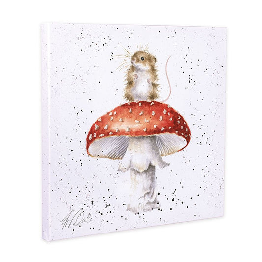 Wrendale Canvas Art CS188 Mouse Mushroom 