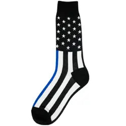 Men's Socks - Novelty, crew sock, fun -Stars & Stripes 