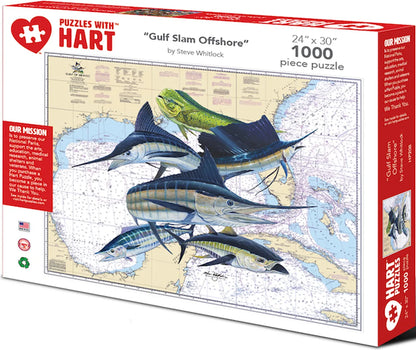 Puzzles Gulf Slam Offshore 1000pc  24 x 30 inch  HP208