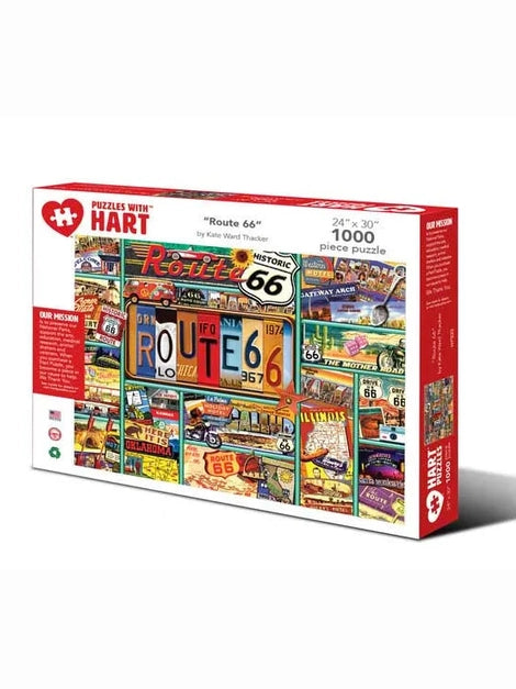 Hart-Puzzle  Route 66 1000Pc 24 x 30" Hp223