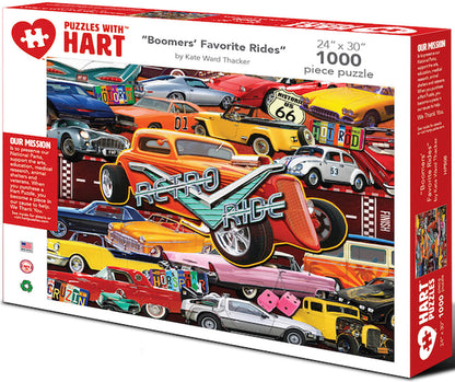 Hart-Puzzle Boomer's Favorite Ride 1000Pc 24 x 30" Hp508