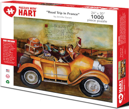 Hart-Puzzle&nbsp; Road Trip To France 1000Pc 24 x 30" Hp071