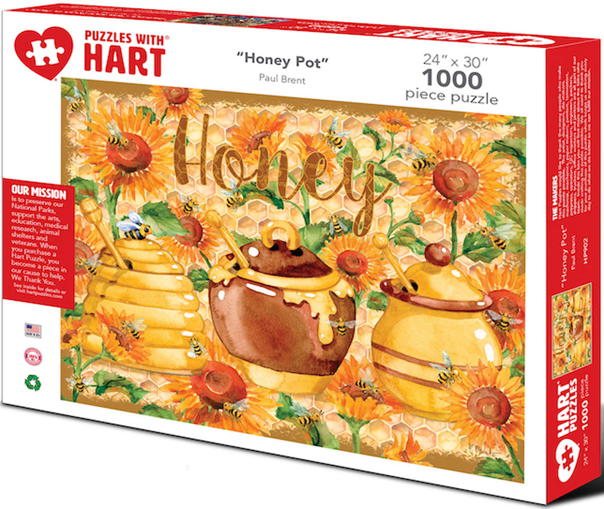 Puzzles Honey Pot  1000pc  24 x 30 inch HP902