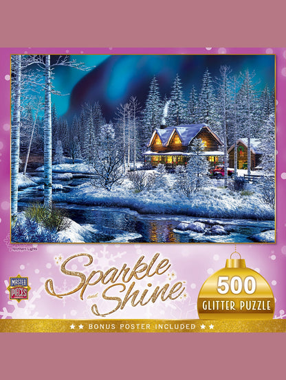 Puzzle 500Pc Sparkle Shine Northern Lights  31856 