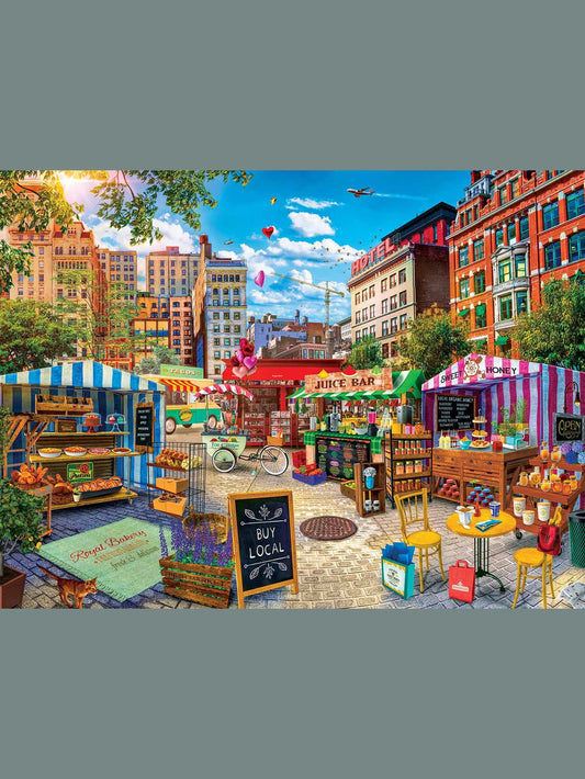 Puzzle 750 Pc Farmers Market Buy Local Honey 32017 